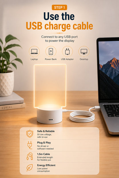Rewritable Glow Board