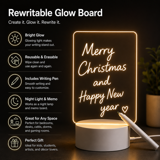 Rewritable Glow Board